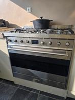 Smeg 90cm gasfornuis met oven - zes Pits, Witgoed en Apparatuur, Fornuizen, Ophalen, Gebruikt, 60 cm of meer, Gas