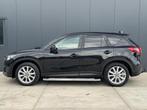Mazda CX-5 2.0 4WD 161pk 2014 Airco Clima Navigatie Trekhaak, 15 km/l, Zwart, Zwart, Leder