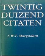 Twintig duizend citaten-(aphorismen en spreekwoorden), Ophalen of Verzenden, Zo goed als nieuw