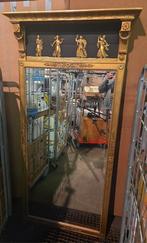 Antieke empire stijl spiegel Frankrijk, Antiek en Kunst, Ophalen, Rechthoekig