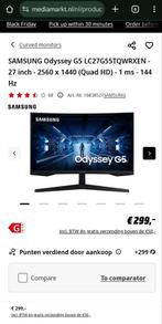 2 x Samsung Odyssey G5  monitors + mounting + stands -mint, Computers en Software, Monitoren, Ophalen