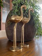 2 vintage messing grote flamingo’s, Ophalen of Verzenden