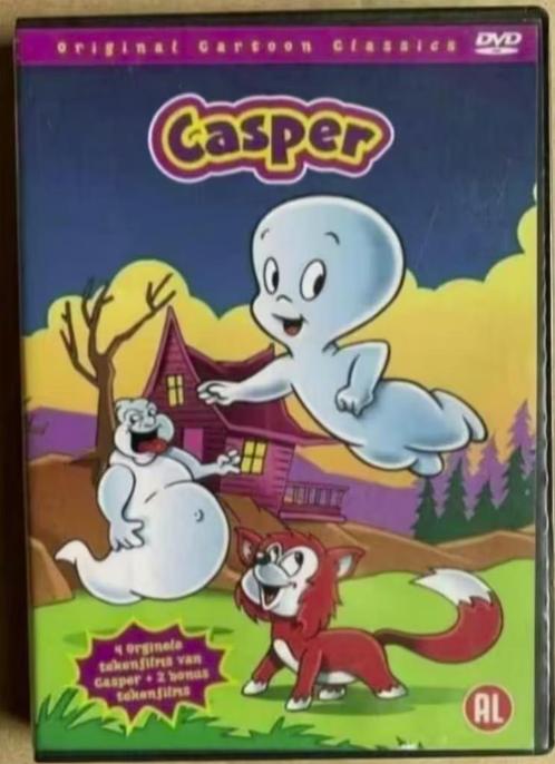 DVD Casper; 4 originele tekenfilms + 2 bonus tekenfilms, Cd's en Dvd's, Dvd's | Tekenfilms en Animatie, Zo goed als nieuw, Tekenfilm