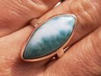 Vanoli - 925 zilveren ring met larimar maat 18,75, Sieraden, Tassen en Uiterlijk, Ringen, Daiva1973@hotmail.com, 18 tot 19, Vanoli