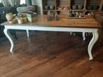 Teakhouten eettafel gekromde poten Queen Ann, Ophalen, Gebruikt, Landelijk