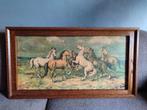 Oud schilderij paarden, Antiek en Kunst, Kunst | Schilderijen | Klassiek, Ophalen