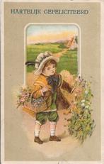 MEISJE mand met bloemen uit 1926, Verzenden, 1920 tot 1940, Gelopen, Kinderen
