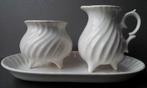 Melk en suiker stel (Delfts wit), Antiek en Kunst, Antiek | Servies los, Ophalen of Verzenden