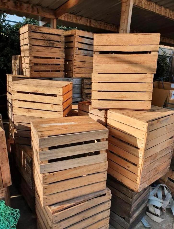 Fruitkisten - Veilingkisten - Decoratie kisten, Tuin en Terras, Terrasdelen en Vlonders, Zo goed als nieuw, Hout, Ophalen