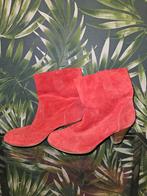 Mooie rode enkellaarsjes 5th Avenue - maat 39, Lage of Enkellaarzen, Ophalen of Verzenden, Zo goed als nieuw, 5th Avenue