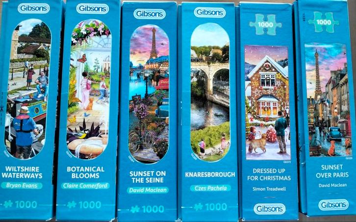 Gibsons puzzels 1000 stukjes, Hobby en Vrije tijd, Denksport en Puzzels, Zo goed als nieuw, 500 t/m 1500 stukjes, Ophalen