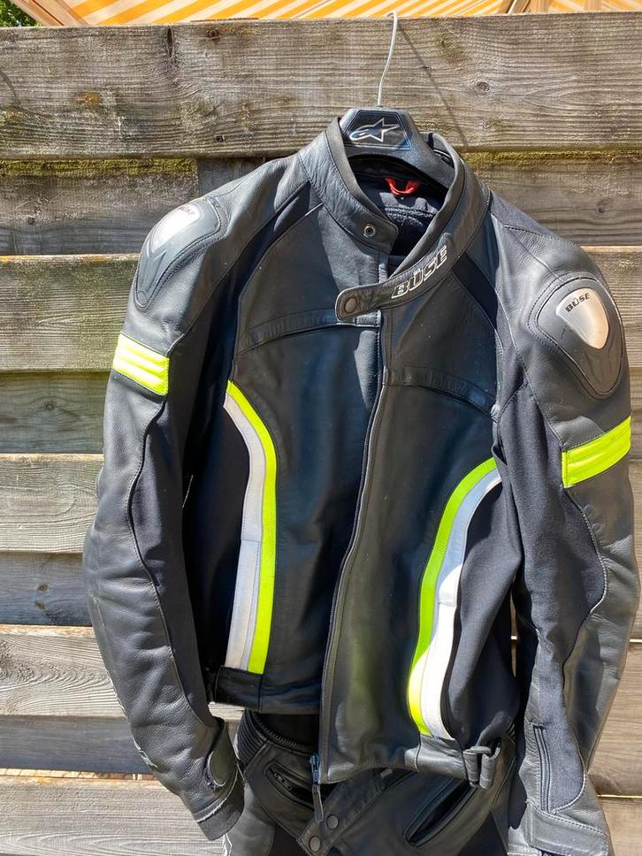 Buse Half Lederen Motorpak Maat M, Motoren, Kleding | Motorkleding, Combipak, Heren, Tweedehands, Ophalen