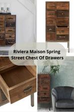 Riviera Maison - Retro ladekast nieuw in doos!, 5 laden of meer, 100 tot 150 cm, Nieuw, 25 tot 50 cm