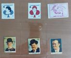 Laurel & Hardy zeldzame zegels 6x, Ophalen of Verzenden, Zo goed als nieuw, Film, Overige typen