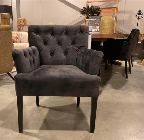 Eetkamerstoel Kate | Antraciet | Set van 6 | UrbanSofa, Huis en Inrichting, Stoelen, Nieuw, Vijf, Zes of meer stoelen, Hout, Metaal