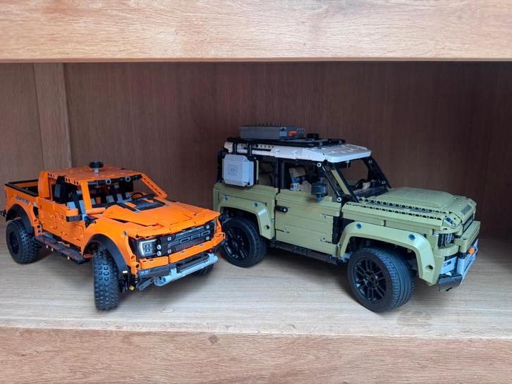 Lego Land Rover en Ford Raptor, Kinderen en Baby's, Speelgoed | Duplo en Lego, Zo goed als nieuw, Lego, Complete set, Ophalen of Verzenden
