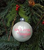 BABY'S EERSTE KERSTFEEST in roze (ook in blauw beschikbaar), Verzenden, Gebruikt