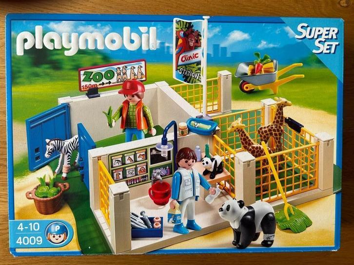 Playmobil Superset Zoo 4009  en dierverzorger gorilla 9074, Kinderen en Baby's, Speelgoed | Playmobil, Gebruikt, Complete set