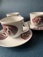 Drie kop en schotelvan de Sint Bernhards hond (Nog Nieuw), Ophalen of Verzenden, Nieuw