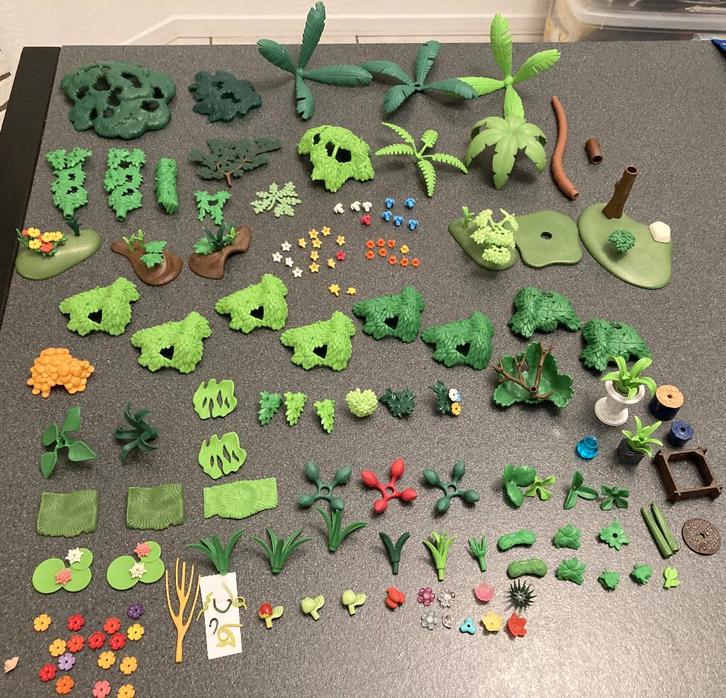 Playmobil bloem plant boom bomen bloempot waterlelie bosgro, Kinderen en Baby's, Speelgoed | Playmobil, Zo goed als nieuw, Los playmobil