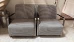 Zeart witte fauteuils met chroom onderstel, Ophalen of Verzenden, Zo goed als nieuw, Minder dan 75 cm, 50 tot 75 cm