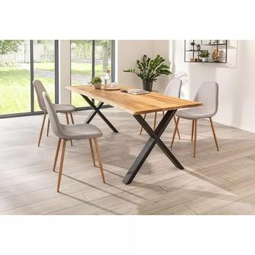 Eiken tafel recht of boomstam of visgraad. NIEUW beschikbaar voor biedingen