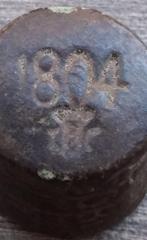 Jaar 1804 tot 1807 Bronzen Brons Gewicht Blokgewicht, Antiek en Kunst, Ophalen of Verzenden