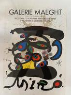 Miro tentoonstellings-affiche Galerie Maeght 1971, Huis en Inrichting, Ophalen, Gebruikt, Onbekend, Print