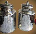 Voorraadpot~Zilver kleur Potten~Glazen Voorraadpotten~Sierpo, Huis en Inrichting, Woonaccessoires | Overige, Ophalen of Verzenden