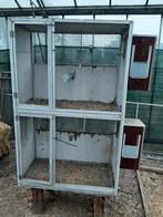 dubbele kweekkooi met 2 kweekhokken, Dieren en Toebehoren, Ophalen, Zo goed als nieuw, Hout, Broedkooi of Kweekkooi