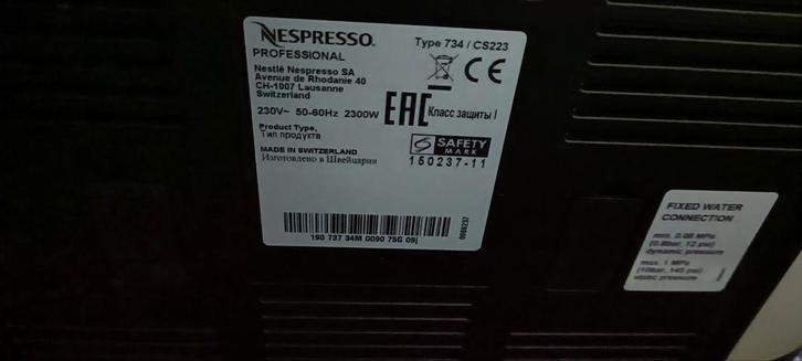 Nespresso Gemini CS223 Professionele Koffiemachine, Audio, Tv en Foto, Televisies, Gebruikt, 40 tot 60 cm, Overige merken, 50 Hz
