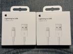 Apple oplader draad - Lightning-naar-USB-kabel (1 m) 2 stuks, Verzenden, Nieuw, Apple iPhone