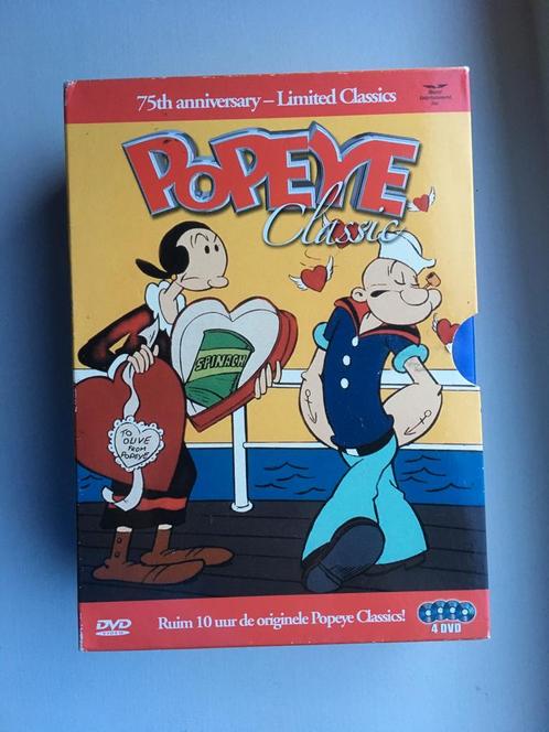 Popeye - Classic 75th Anniversary Limited Edition (4DVD), Cd's en Dvd's, Dvd's | Tekenfilms en Animatie, Zo goed als nieuw, Amerikaans