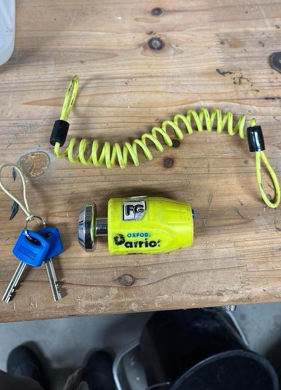 Oxford schijfremslot motor, Ophalen of Verzenden, Gebruikt