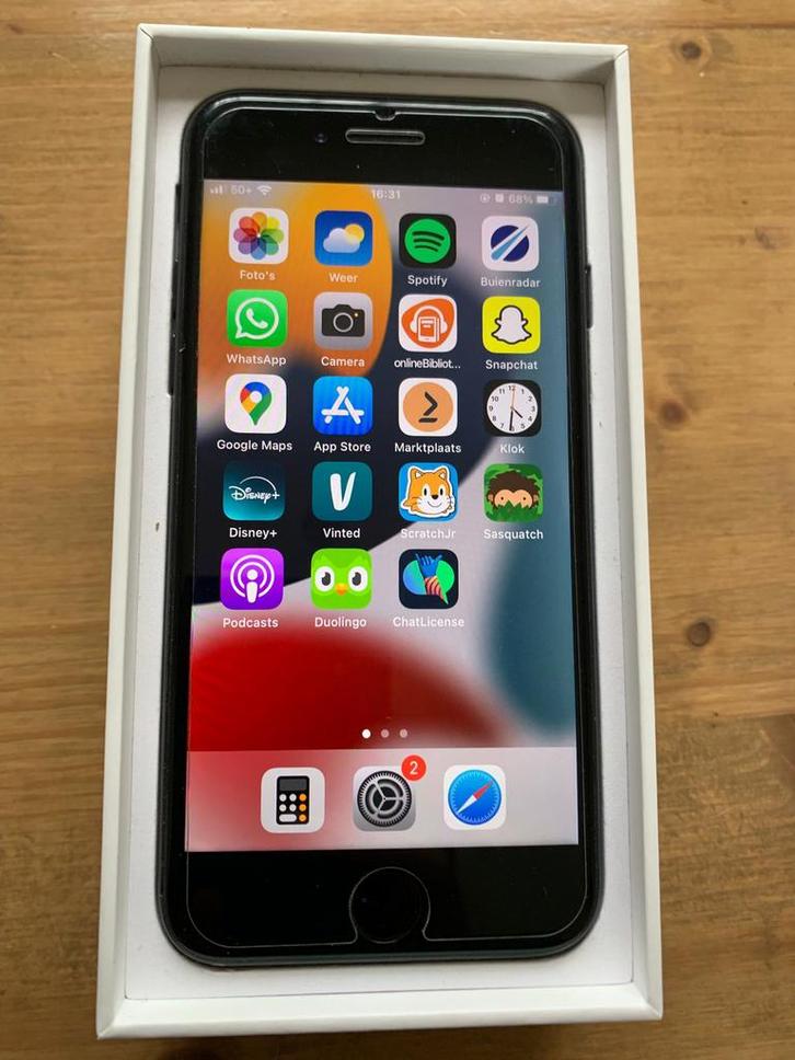 Mooie iPhone 7 128 GB, Telecommunicatie, Mobiele telefoons | Apple iPhone, Zo goed als nieuw, 128 GB, iPhone 7, Zwart, Ophalen of Verzenden