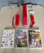 Nintendo Wii Rood - Compleet met Games, Spelcomputers en Games, Spelcomputers | Nintendo Wii, Ophalen of Verzenden, Met games