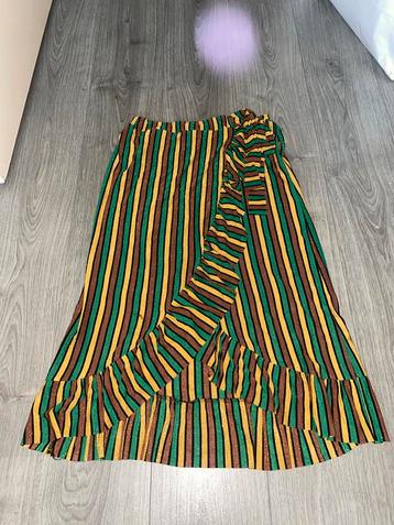 ambika dames midi ruffle rok kleurtjes mt S beschikbaar voor biedingen