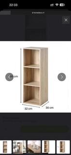 Boekenkast 3 vakken – licht eiken - bijna nieuw, Ophalen, Zo goed als nieuw, 25 tot 50 cm, 50 tot 100 cm