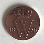Halve cent Nederland 1870, Ophalen of Verzenden, Koning Willem III, Overige waardes, Losse munt