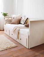 IKEA Hemnes Bedbank 80x200 Wit met 3 Lades, Huis en Inrichting, Ophalen, Eenpersoons, Wit, 80 cm