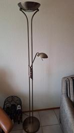 Stijlvolle staande lamp met leeslamp - dimbaar, Huis en Inrichting, Ophalen, Gebruikt, Metaal, Modern