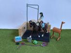 Schleich 42438 Paarden Wasbox met Emily & Luna paard poetsen, Verzamelen, Dierenverzamelingen, Ophalen of Verzenden, Zo goed als nieuw