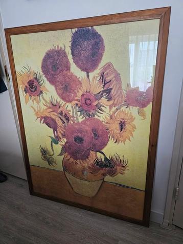 Zonnebloemen van Van Gogh - Ingelijste Print beschikbaar voor biedingen