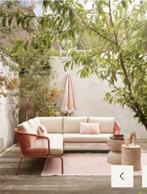 Loungeset Kopenhagen terracotta kunststof, Tuin en Terras, Ophalen, Zo goed als nieuw, Loungeset, Bank