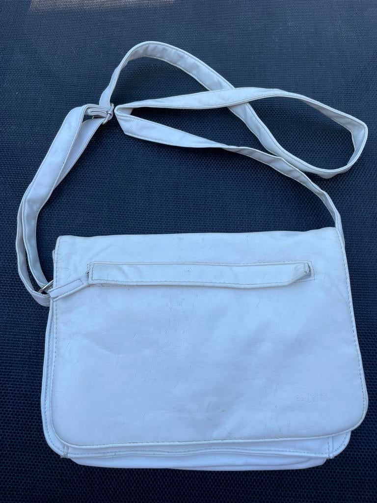 Witte (vintage) tas, Ophalen of Verzenden, Gebruikt, Wit, Handtas