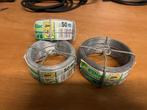 3 Rollen 50 Meter per Rol Gegalvaniseerd Verzinkt Ijzerdraad, Ophalen of Verzenden, Nieuw, 250 mm of meer