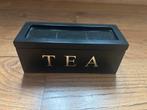 Theedoos - Zwart Hout, Huis en Inrichting, Ophalen of Verzenden, Zo goed als nieuw