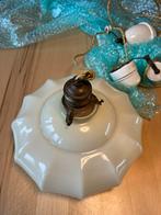 Art Deco hanglamp Melkglas met Bakeliet, Antiek en Kunst, Ophalen of Verzenden