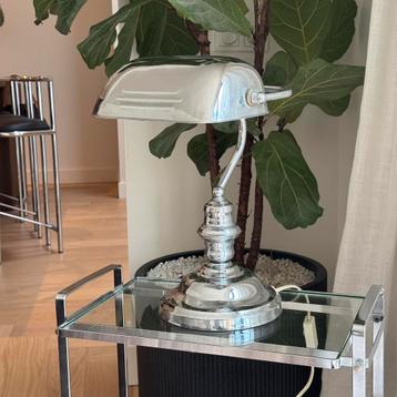 Vintage Ikea A9305 Bankierslamp chroom 1980's beschikbaar voor biedingen