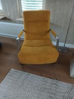 Gele fauteuil Adra, Huis en Inrichting, Fauteuils, Ophalen, Zo goed als nieuw, Minder dan 75 cm, 50 tot 75 cm